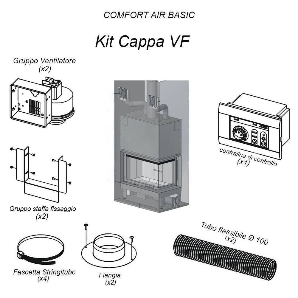 Kit Cappa VF (Comfort Air Basic) Ventilazione Forzata 